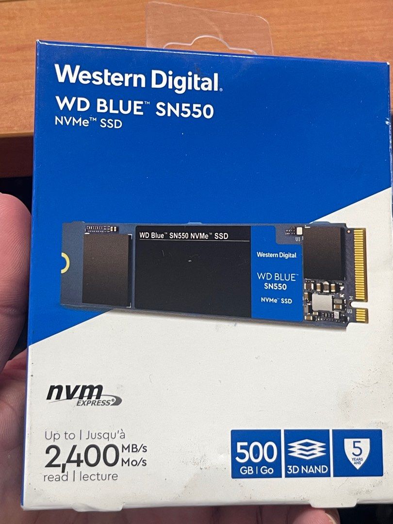 WD Blue SN550 NVMe Internal SSD 500GB Gen3 x4 PCIe 8Gb s M.2 2280 3D NAND Up to 2 400 MB s WDS250G2x0C Computers Tech Parts Accessories Computer Parts on Carousell