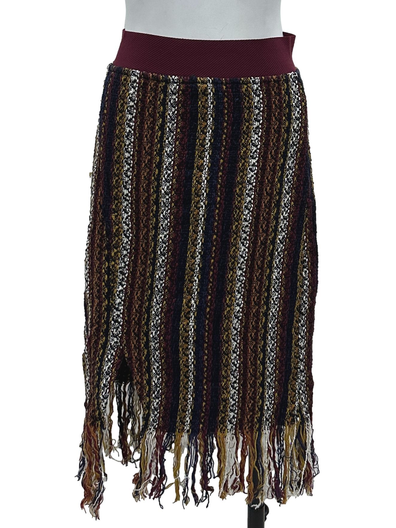 Check knit skirt zara cheap