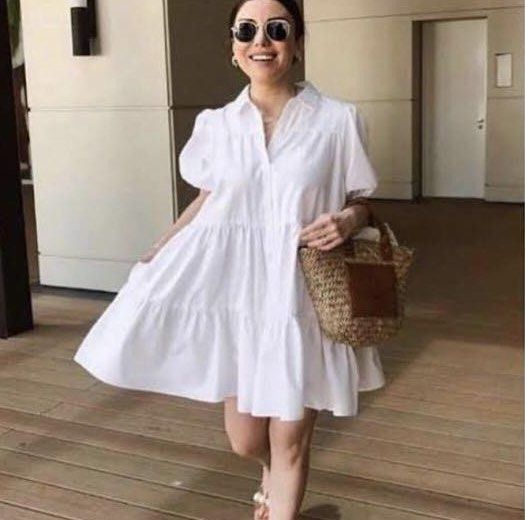Zara White Tiered Dress (Category: Dresses) located in Cainta. Submitted by gelayp (Listing ID 1325147837, Image 1). Description: 🔥⚠️⛔️ LOWBALLERS WILL BE IGNORED. DO NOT PLACE A LOW OFFER. LET’S NOT WASTE EACH OTHER’S TIME ⛔️⚠️🔥 ✅ Authentic zara white linen poplin mini tiered dress ✅ Size m on tag, fits m-l ✅ 9/10 condition, no flaws 〰 RFS: decluttering 〰️ No more when worn please 〰 Shipping fee shouldered by buyer (J&T, Grab, Lalamove, GGX, n