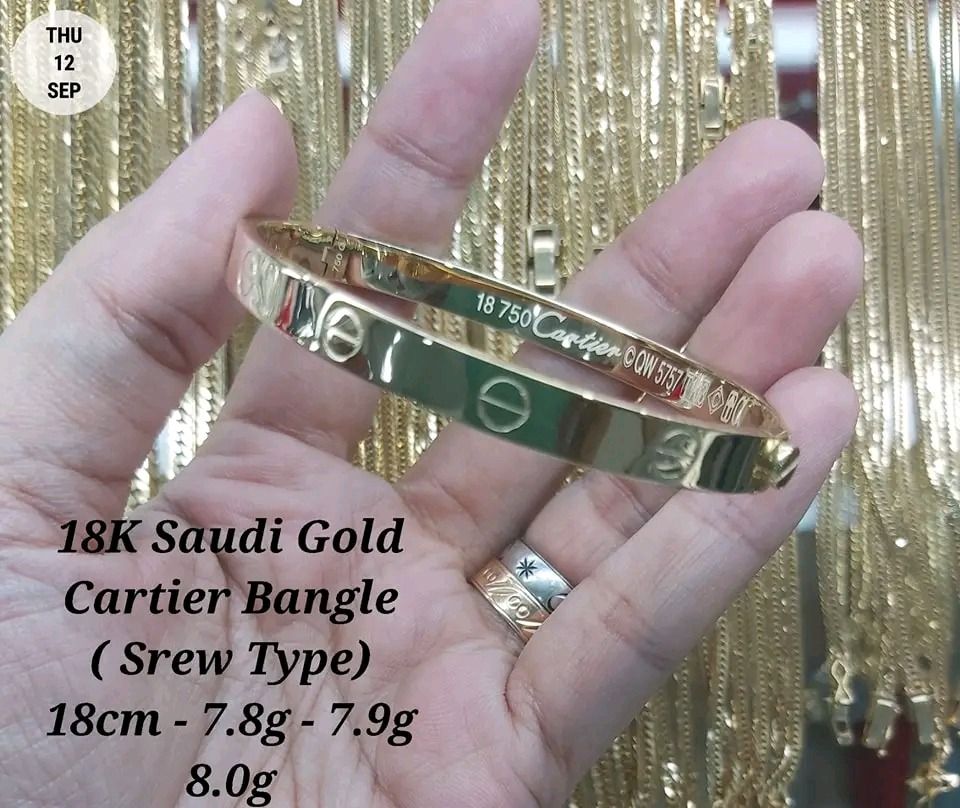 Cartier 18k gold bracelet price top