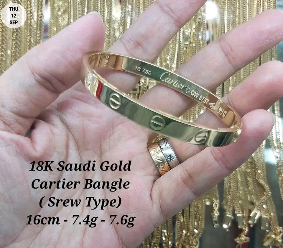 Cartier bangle 18k price top