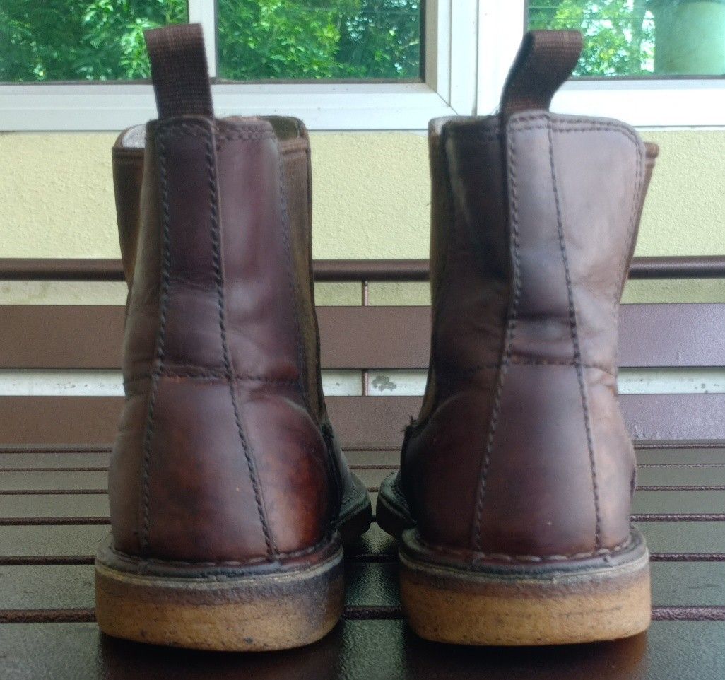 6uk Rm138 Clarks Original Desert Peak Chelsea Boots Slip On Hi Leather Dark Brown Luxury Sneakers Footwear on Carousell