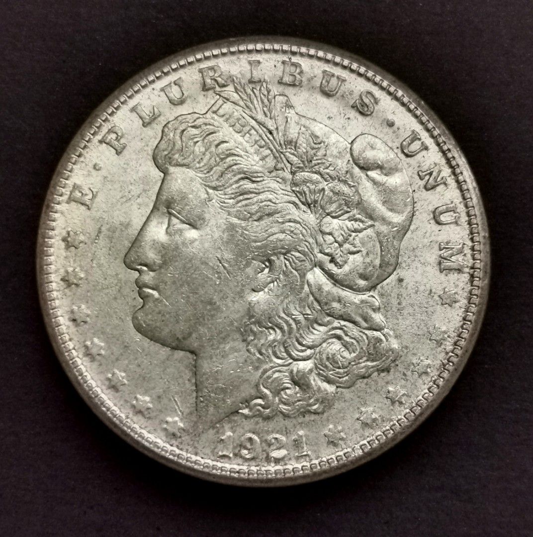 銀幣] 1921-S 美國摩根一元銀幣一枚, 興趣及遊戲, 收藏品及紀念品, 錢幣- Carousell