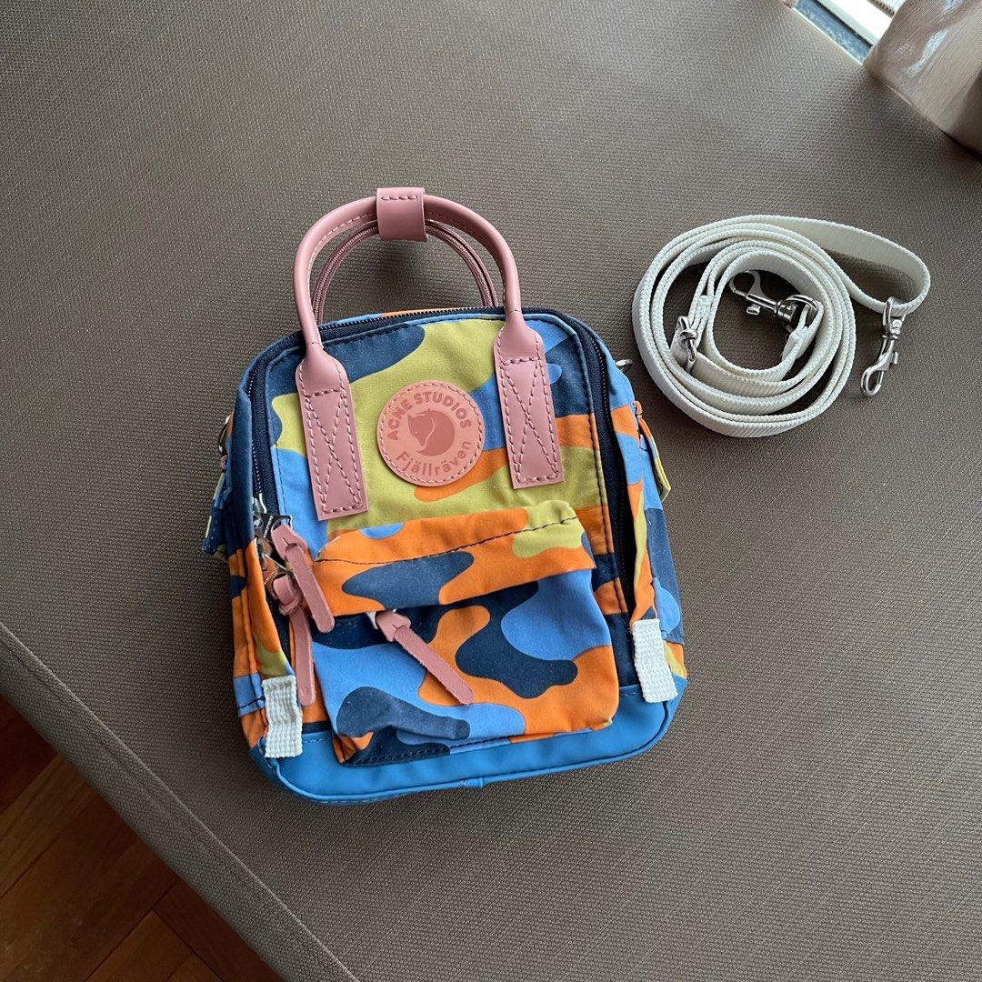 Acne Studios x Fjallraven Kanken Micoscale Bag Blue Orange