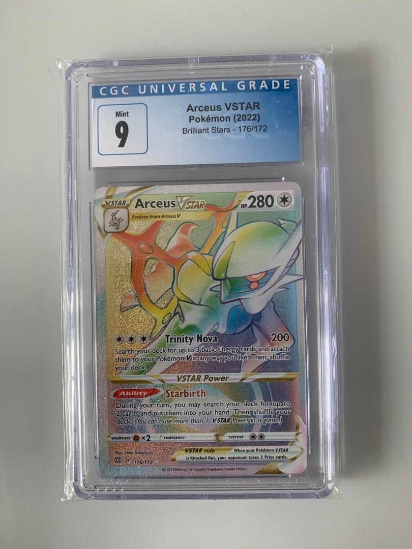rainbow arceus pokemon card VSTAR Holo Graded CGC 9 TCG Brilliant Stars, Toys & Collectibles, Trading Cards, Graded Singles on Carousell this piece serves as a premier focal point for any high Pulling Rainbow Arceus VStar Secret