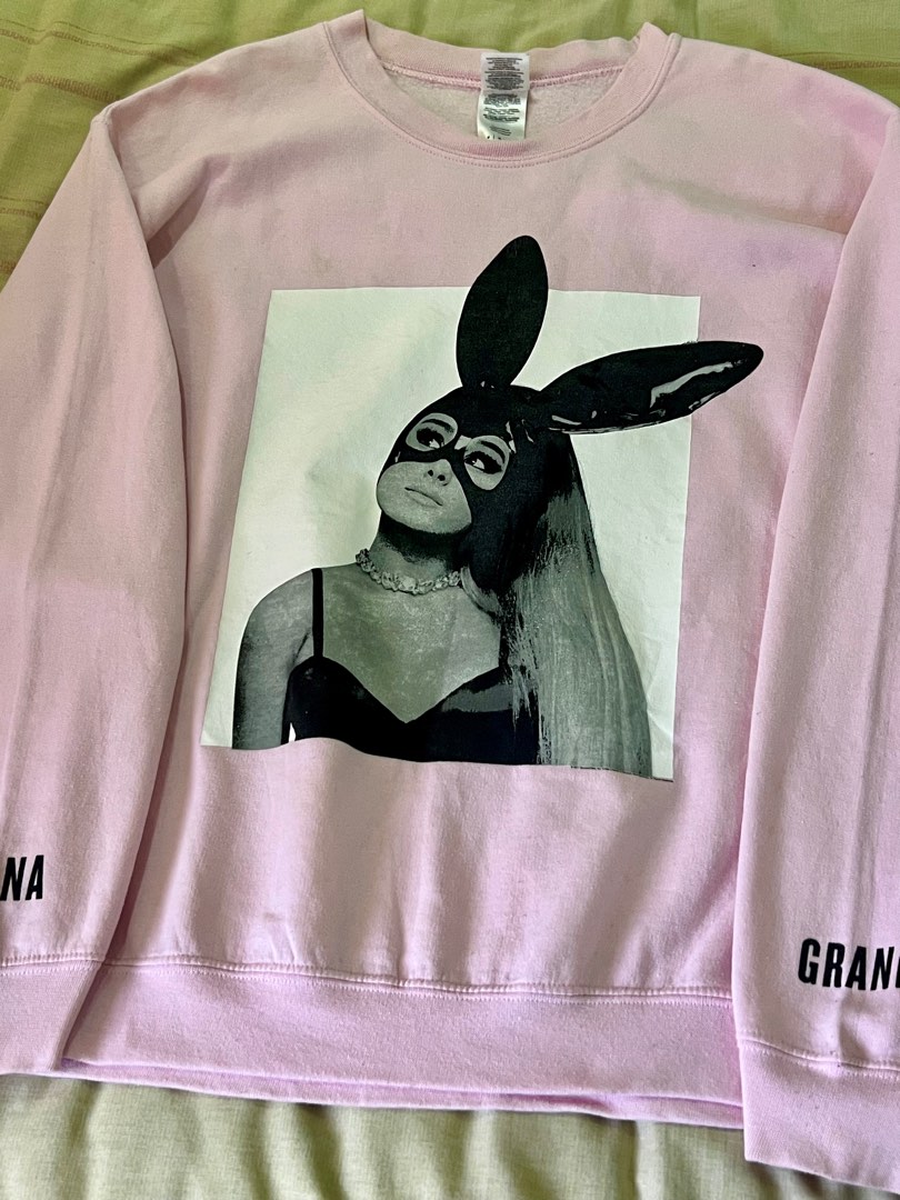Ariana Grande Dangerous Woman Tour Pink Crewneck Women s Fashion Coats Jackets and Outerwear on Carousell
