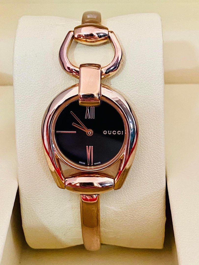 Authentic Gucci Horsebit 139.5 Rose Gold Watch for Ladies