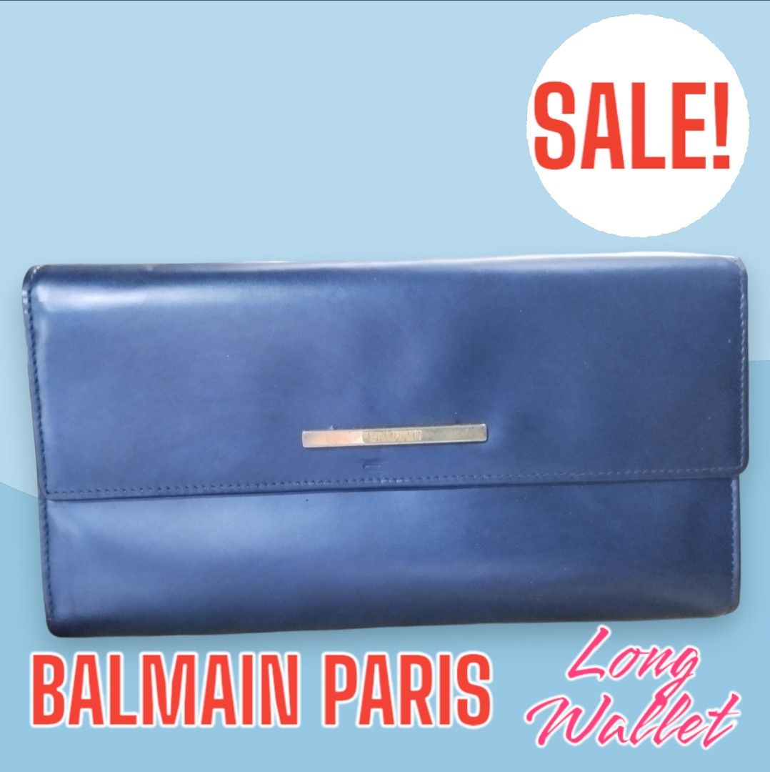 SUPER SALE!!! Balmain Paris Long Wallet (Category: Luxury Bags & Wallets) located in Iligan City. Submitted by ileganteph (Listing ID 1325367685, Image 1). Description: Very Good Condition Patent Leather No major flaws.