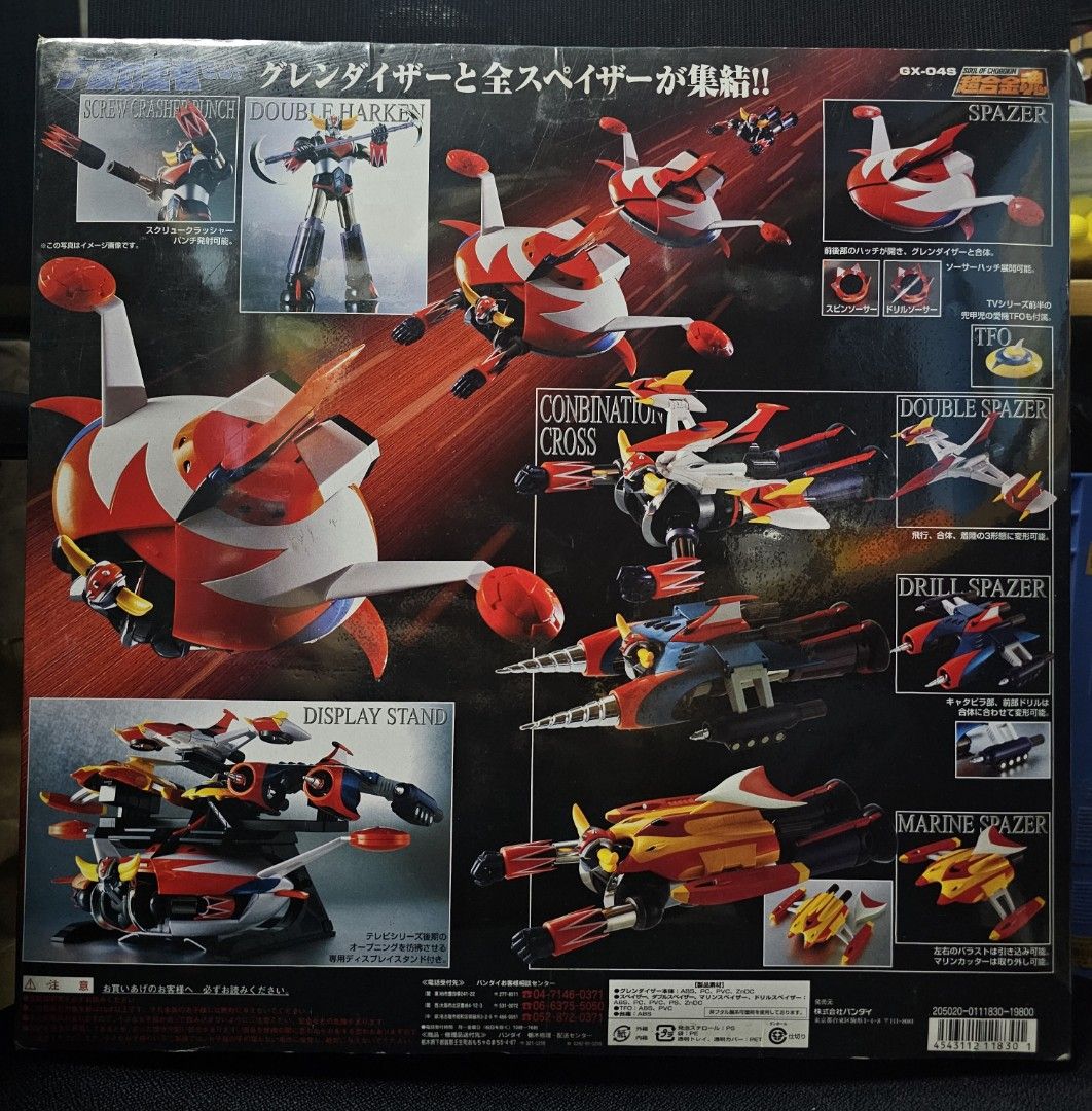 BANDAI GRENDIZER UFO SOC GX-04S (Category: Figurines & Statues) located in Quezon City. Submitted by chud88 (Listing ID 1325319384, Image 2). Description: = Brand New = 20+ years = still in Pristine condition = stored only = never displayed / assembled = must have with the black edition Meet-up: Cubao Area = weekends Kapitolyo Pasig = weekdays Mailing and Delivery: Lalamove or Grab @ buyers expense.