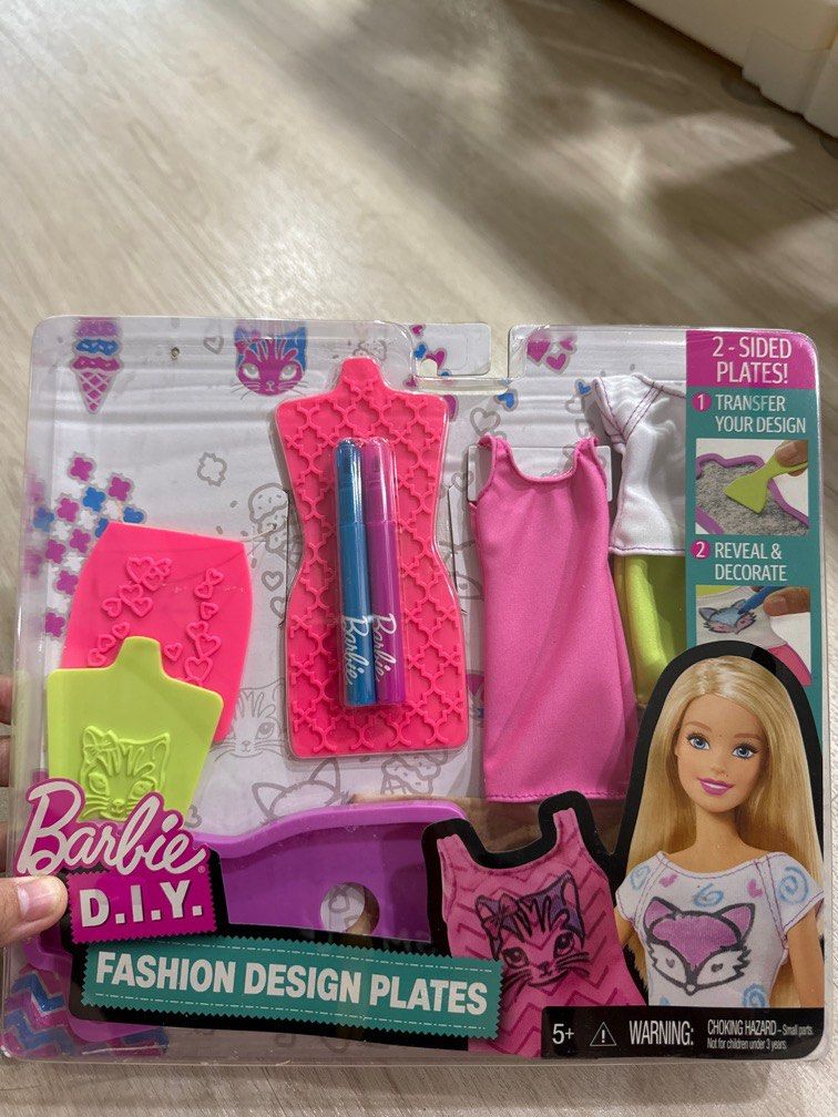 Barbie diy fashion design plates shop