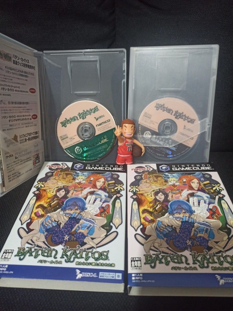 Baten Kaitos Limited Box GameCube Japan Import (Category: Nintendo) located in Quezon City. Submitted by time_kwest (Listing ID 1325418450, Image 3). Description: Baten Kaitos: Eternal Wings and the Lost Ocean Nintendo GameCube - 2nd hand - Used - Tested working - 2 Discs with manual - CD is very good condition, no scratches - tested working Gcash payment Buyer will book the courier / pickup only My location is in QC.