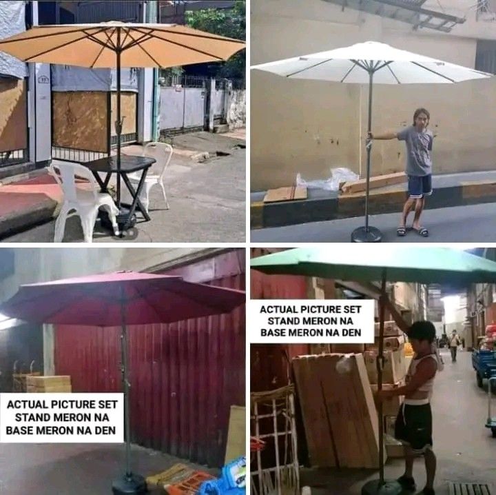 Big Umbrella with stand (Category: Umbrellas) located in Manila. Submitted by bongsy999mall (Listing ID 1325355685, Image 1). Description: .