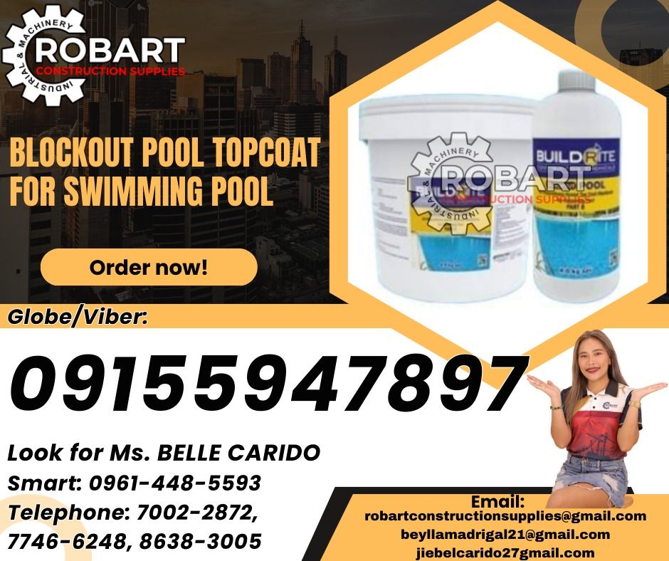 BLOCKOUT POOL Topcoat for Swimming Pool, Commercial & Industrial ...