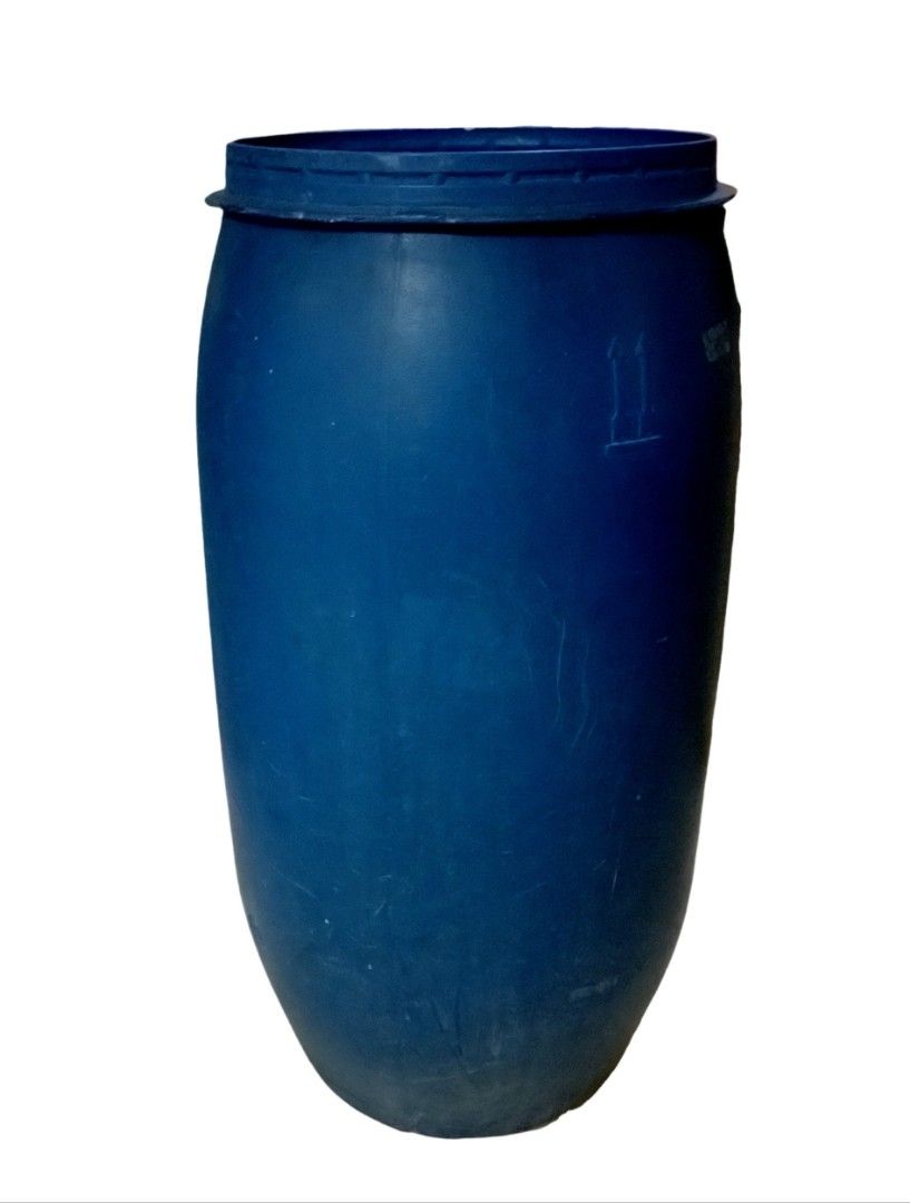 Blue Water Drum - 160 liters (Category: Looking For) located in Pasig City. Submitted by eclectic_stuff (Listing ID 1325325613, Image 3). Description: Blue Drum 160-liters Height > 37.5 inches Diameter > 16-inches ▪︎ inside bottom..just water-level mark (washable).