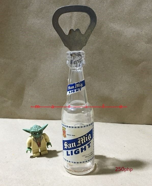 bottle opener San Miguel beer ref magnet VT (Category: Vintage Collectibles) located in Quezon City. Submitted by marife.saavedra (Listing ID 1325445280, Image 1). Description: ( shipping local & international ) ( multiple shipping OK ) ( please do check my other listing ) ( payment first policy ) -WYSIWYG/not perfect/use toys/check photo for pricing/some missing part/patina vary on appearance/untested/Yellowed part/individual price please check 