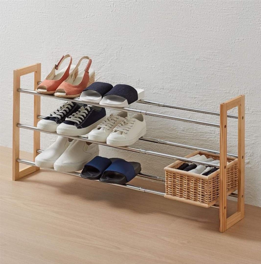 Brand New Muji telescopic extendable shoe rack