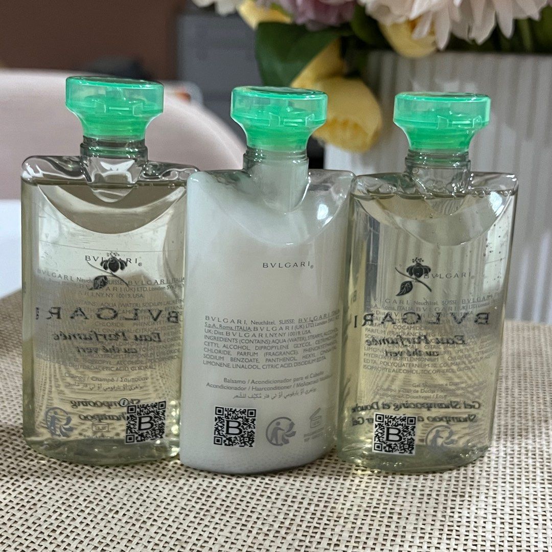 Bvlgari shampoo hair conditioner body wash Beauty Personal Care Bath Body Bath on Carousell