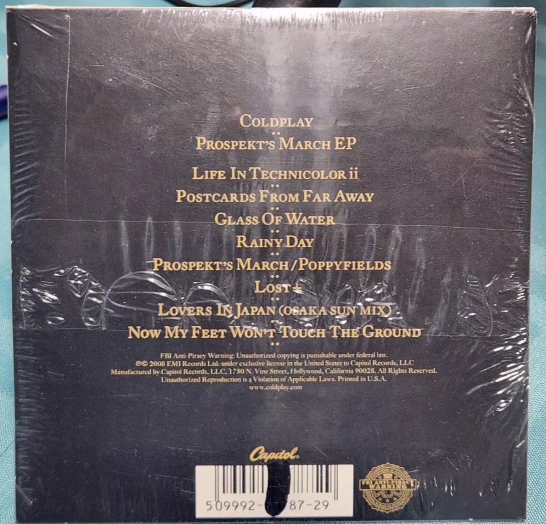 Coldplay – Prospekt's March EP Vinyl (Category: Vinyls) located in Manila. Submitted by jhenaloymerchandise (Listing ID 1325417804, Image 2). Description: Coldplay – Prospekt's March EP = ₱3,500 brand new sealed made in USA.
