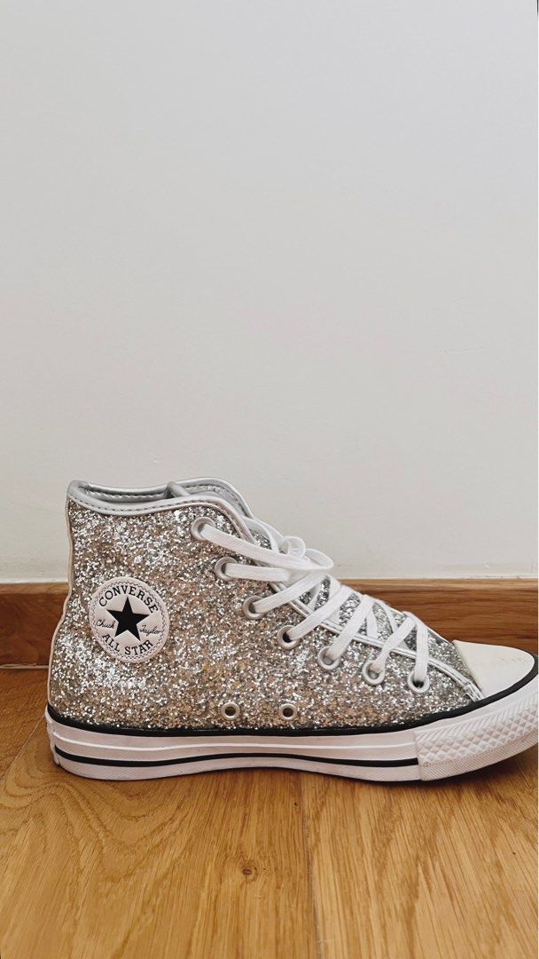 CONVERSE Glitter Sneakers All Star Women s Fashion Footwear Sneakers on Carousell