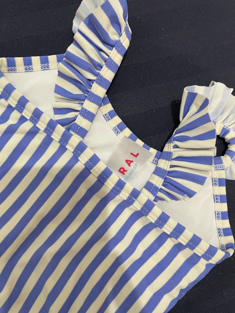 Coral stripe swimsuit (Category: Babies & Kids Fashion) located in Quezon City. Submitted by secondstreet08 (Listing ID 1325296969, Image 2). Description: .