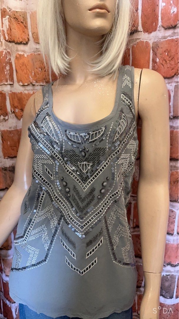 Express tank top with sequins