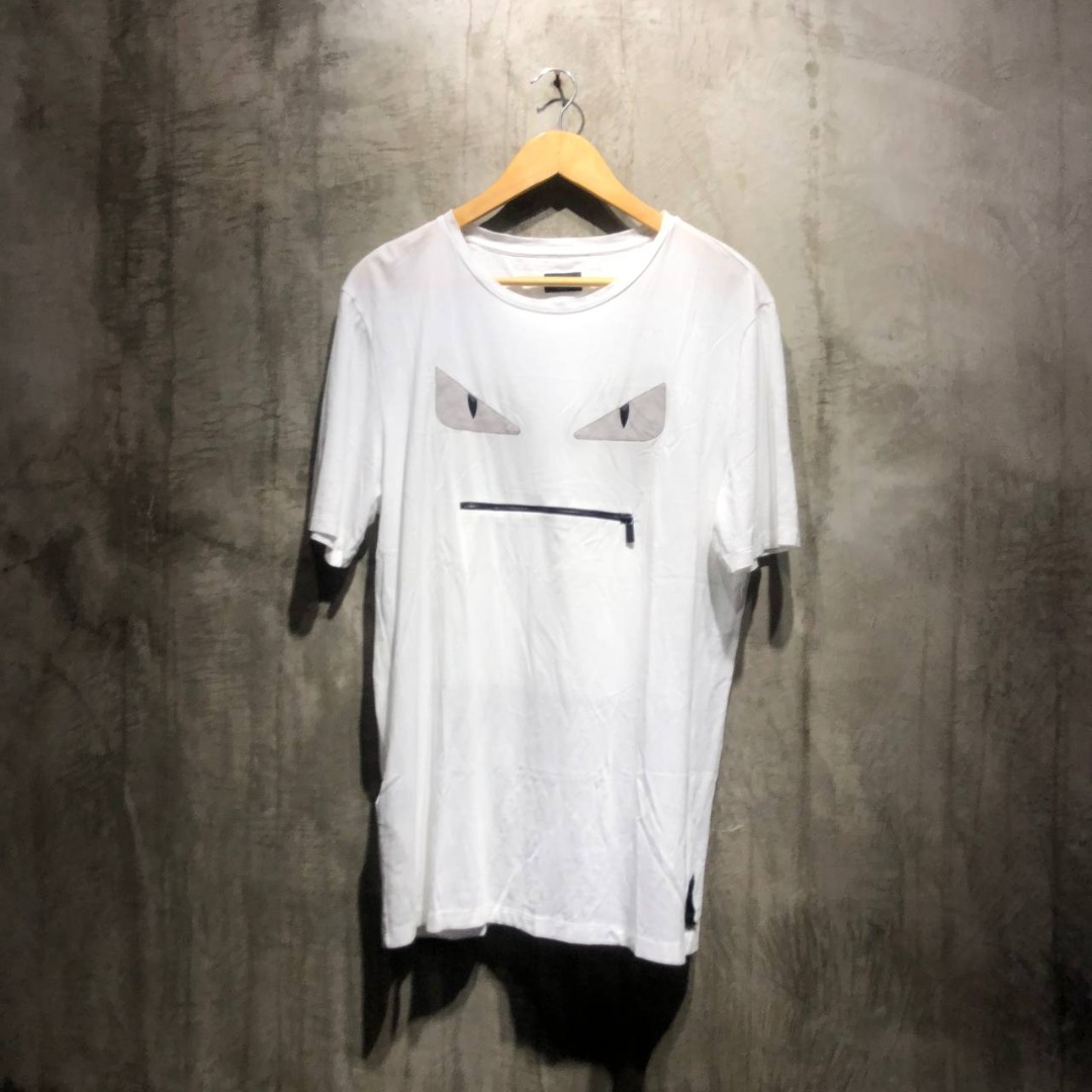 Fendi eyes zip t shirt 2025