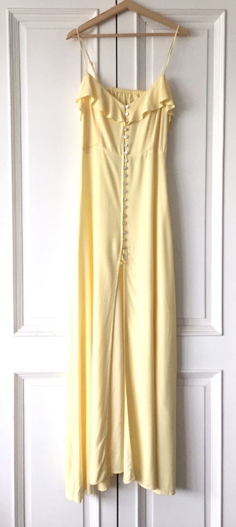 FOREVER 21 yellow long dress Women s Fashion Dresses Sets Evening dresses gowns on Carousell