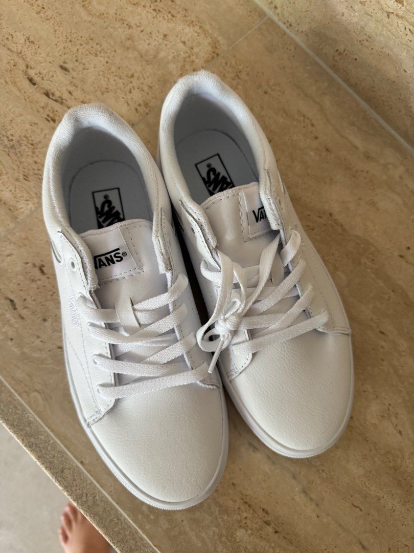 White vans size 5.5 deals