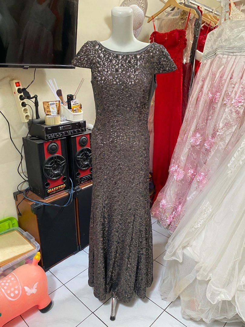 Full Sequin Payet Premium Gaun Pesta Party Dress Gaun Hitam Payet Berat Sequin Motif Fesyen Wanita Pakaian Wanita Gaun Rok di Carousell
