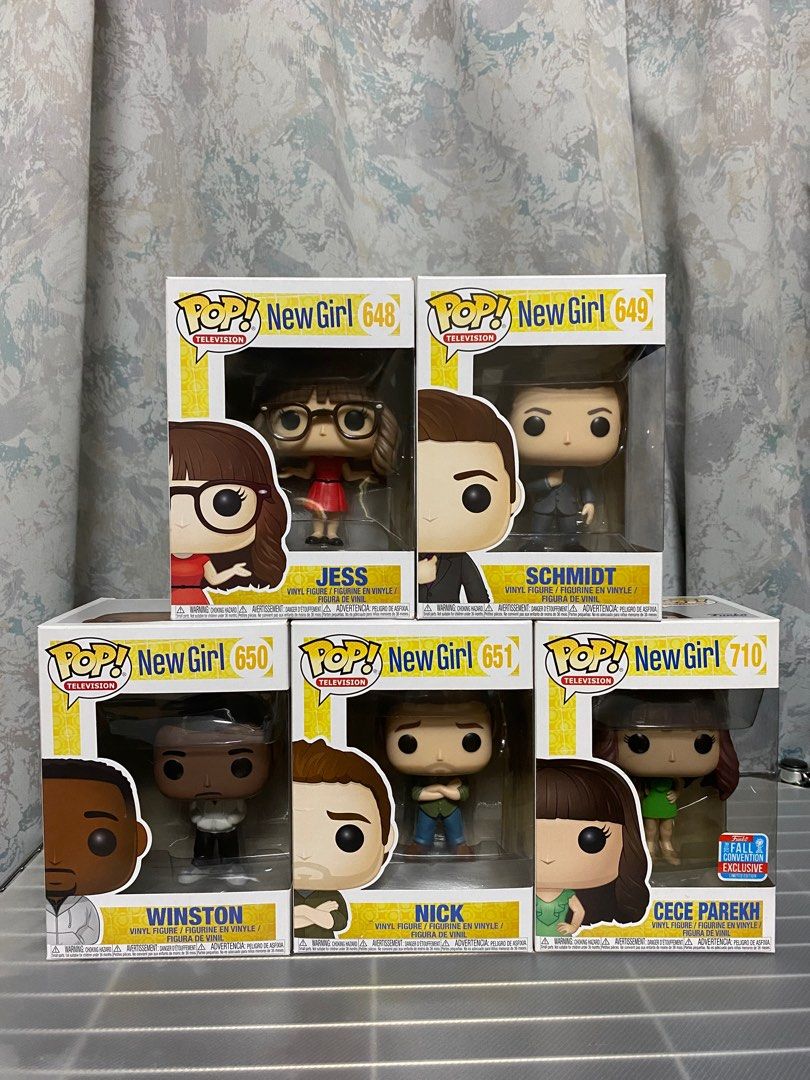 Funko Pop Vinyl television NEW GIRL Complete Set of 5 648 649 650 651 710