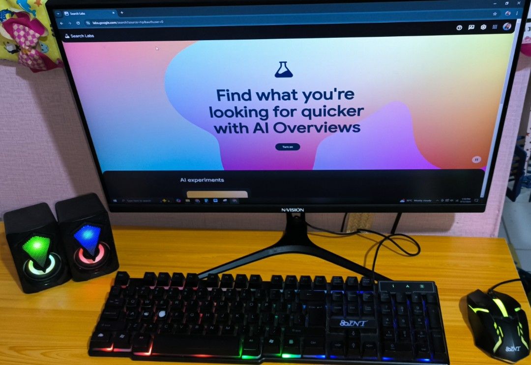 Gaming Computer Set (Category: Desktops) located in Mandaluyong City. Submitted by graciazc (Listing ID 1325447064, Image 1). Description: GAMING COMPUTER SET Processor: AMD Ryzen 7 2700X Eight-core Processor 3.70 GHz RAM: 16GB Windows 10-Pro NVIDIA GeForce GT 730 24 inches NVISION Monitor, Keyboard and Mouse MS Office Freebies: Controller One piece Mouse pad PS4 Games (4) Speaker RFS: Di na nagagamit. Price: 25k (Negotiable).
