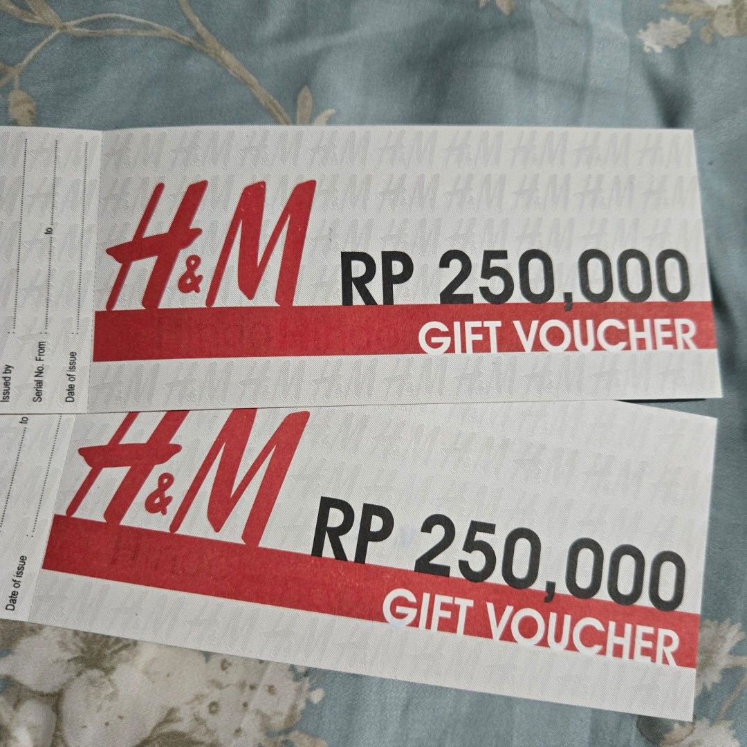 FOR SALE GIFT VOUCHER DISKON H M Rp 500.000