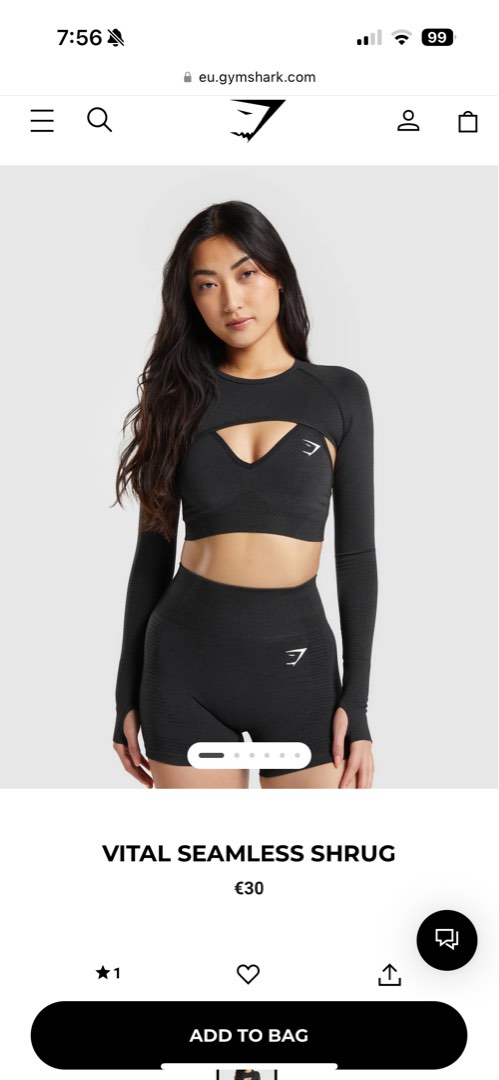 Gymshark vital seamless shrug sales