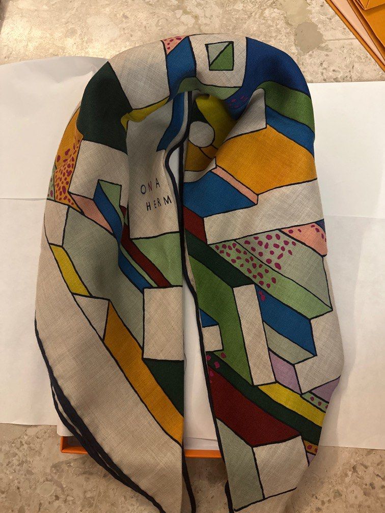 Hermes scarf triangle, Luxury, Accessories on Carousell