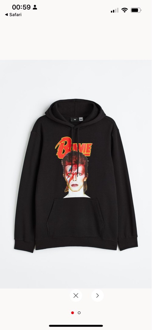 David bowie sweatshirt h&m on sale