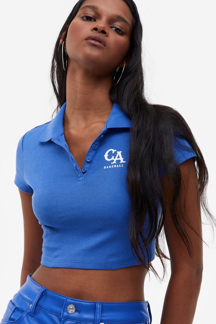 H M original polo crop top not zara