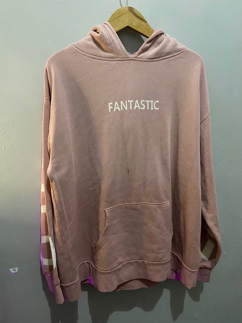 Hoodie Korea Pink Size L XL Fesyen Wanita Pakaian Wanita Baju Luaran di Carousell
