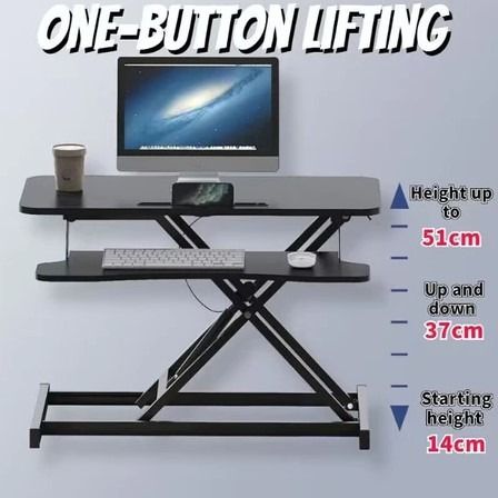 HSL Widened Desktop Standing Desk Lifting Table Computer Table ...