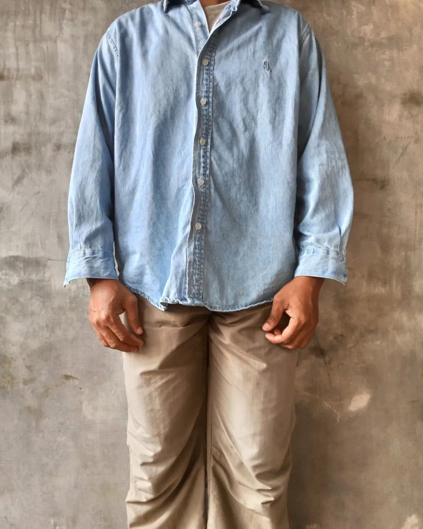 シャツ LAFUDGESTORE City Boy Big Over Oxford Shirt 5MM122 LAFUDGESTORE City Boy Big Over Oxford Shirt 5MM122 (LAFUDGE