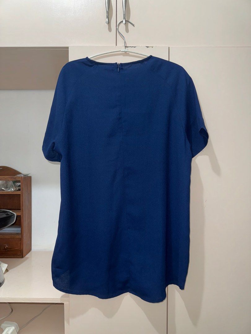 Maldita Blouse (Dark Blue) (Category: Blouses) located in Cavite. Submitted by a_second.chance (Listing ID 1325312639, Image 2). Description: Item details: - very good condition - no damage or discoloration on fabric - used only a few times - original price: P1795 - RFS: not my style anymore All items are original unless stated. Prices are negotiable, just make an offer. Mode of payment: - BPI - BDO - Gcash Delivery options: - Lalamove - J&T Deli
