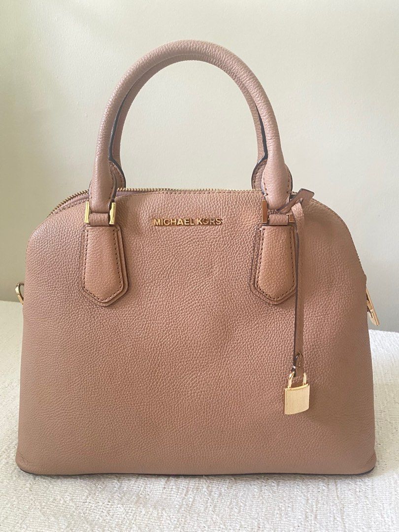Michael Kors Adele Dome Satchel Leather Luxury Bags Wallets on Carousell