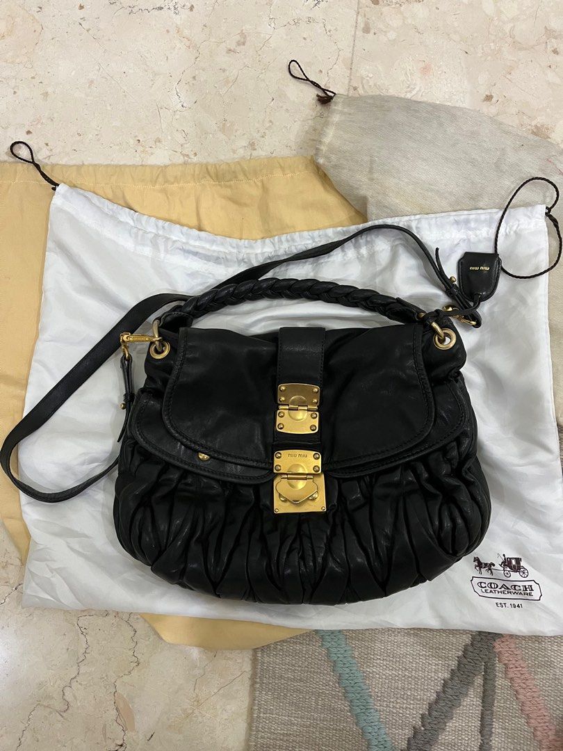 Miu miu Matelasse Coffer Bag