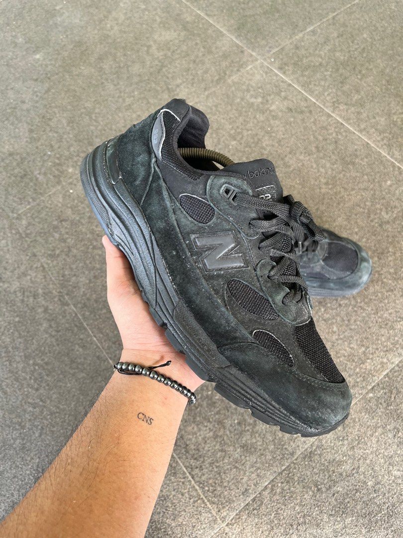 New Balance 992 Triple Black US7 (25cm) New Balance 992 Triple