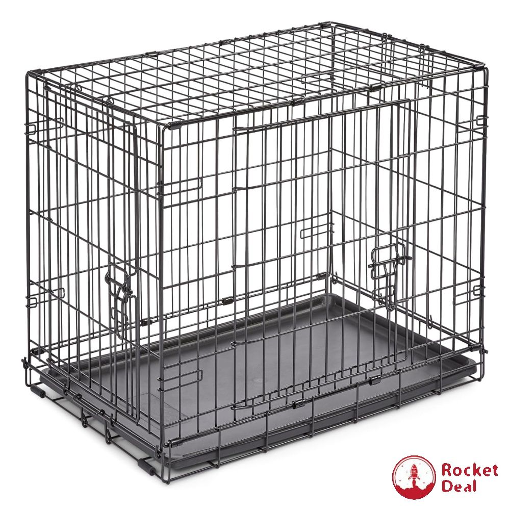 Double door folding crate store
