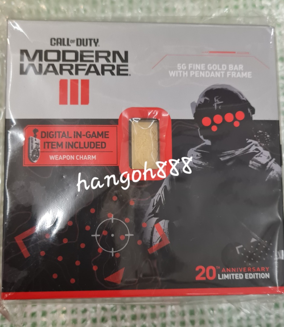 Pamp Call of Duty 5g Gold Bar, Hobbies & Toys, Collectibles ...