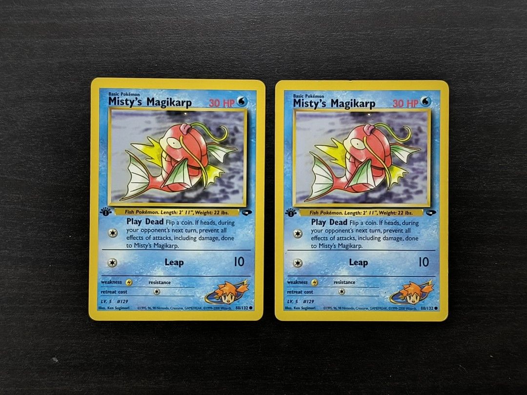 Pokemon Misty Magikarp 88/132 1st Edition, Hobbies & Toys, Toys & Games on  Carousell