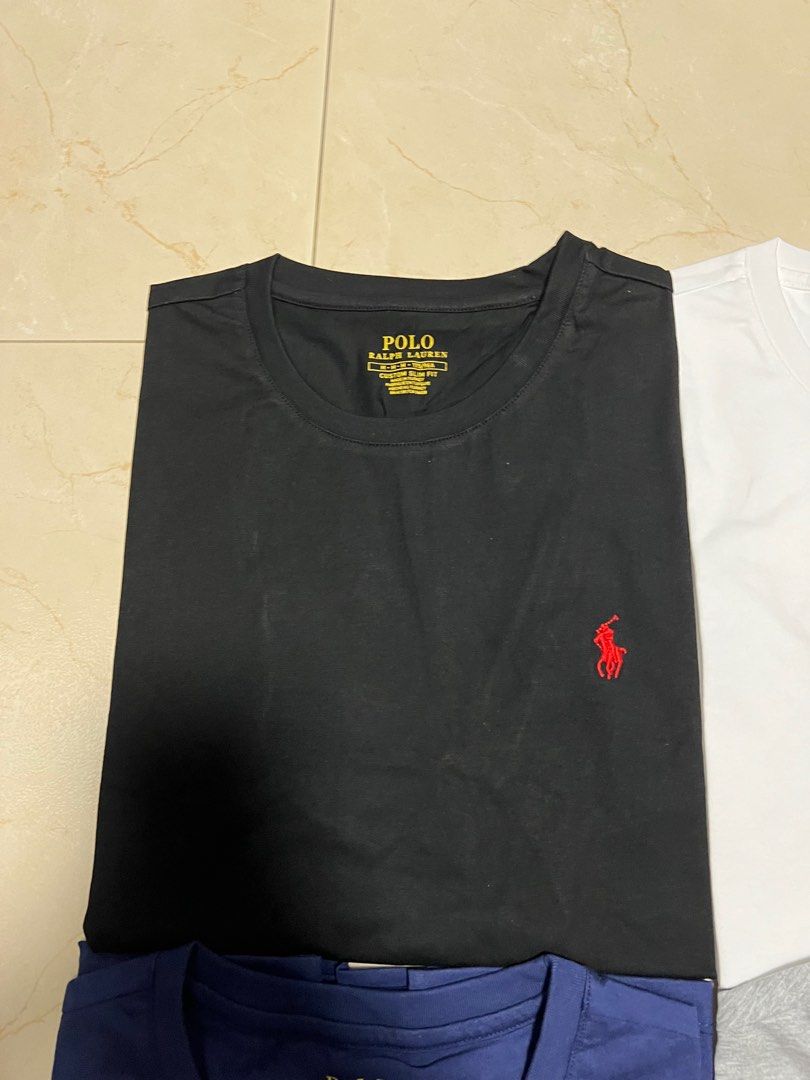 Ralph Lauren Basic Tee (Category: Tshirts & Polo Shirts) located in Singapore. Submitted by subhype (Listing ID 1172708779, Image 3). Description: ‼️ INSTOCK & FREE DELIVERY(SMARTPAC) 📌 🐎 Ralph Lauren Basic Tee 👑 🩷 Sizes:S- 2XL 🩷 ℹ️Dimensions: Shoulder Width: 40 42 44 46 48 Chest: 96 100 104 108 112 Length: 65 67 69 71 73 .