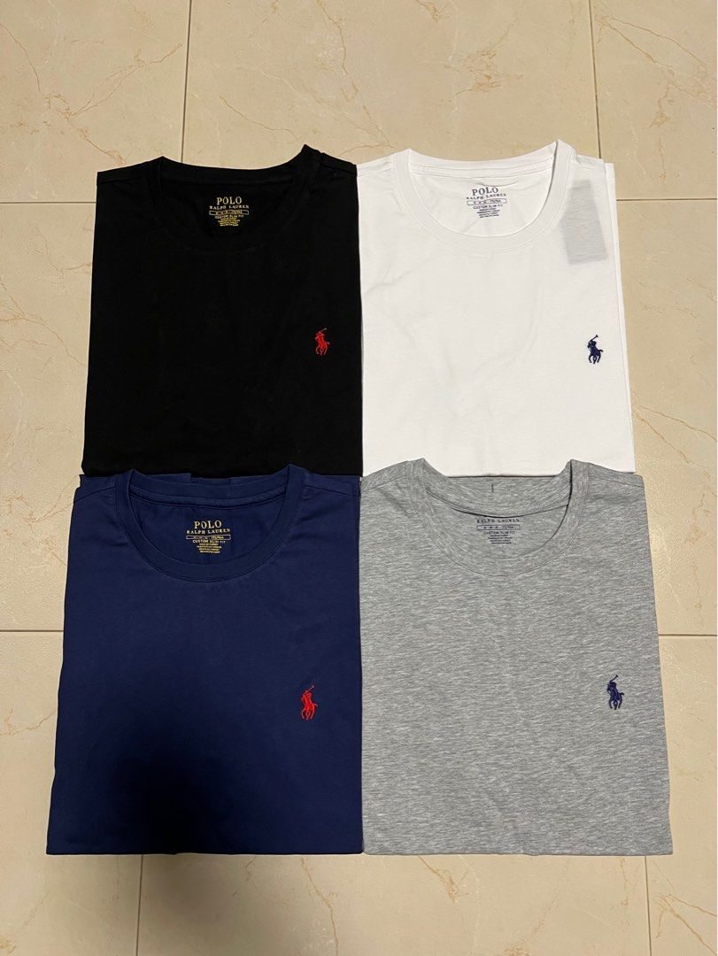 Ralph Lauren Basic Tee (Category: Tshirts & Polo Shirts) located in Singapore. Submitted by subhype (Listing ID 1172708779, Image 1). Description: ‼️ INSTOCK & FREE DELIVERY(SMARTPAC) 📌 🐎 Ralph Lauren Basic Tee 👑 🩷 Sizes:S- 2XL 🩷 ℹ️Dimensions: Shoulder Width: 40 42 44 46 48 Chest: 96 100 104 108 112 Length: 65 67 69 71 73 .
