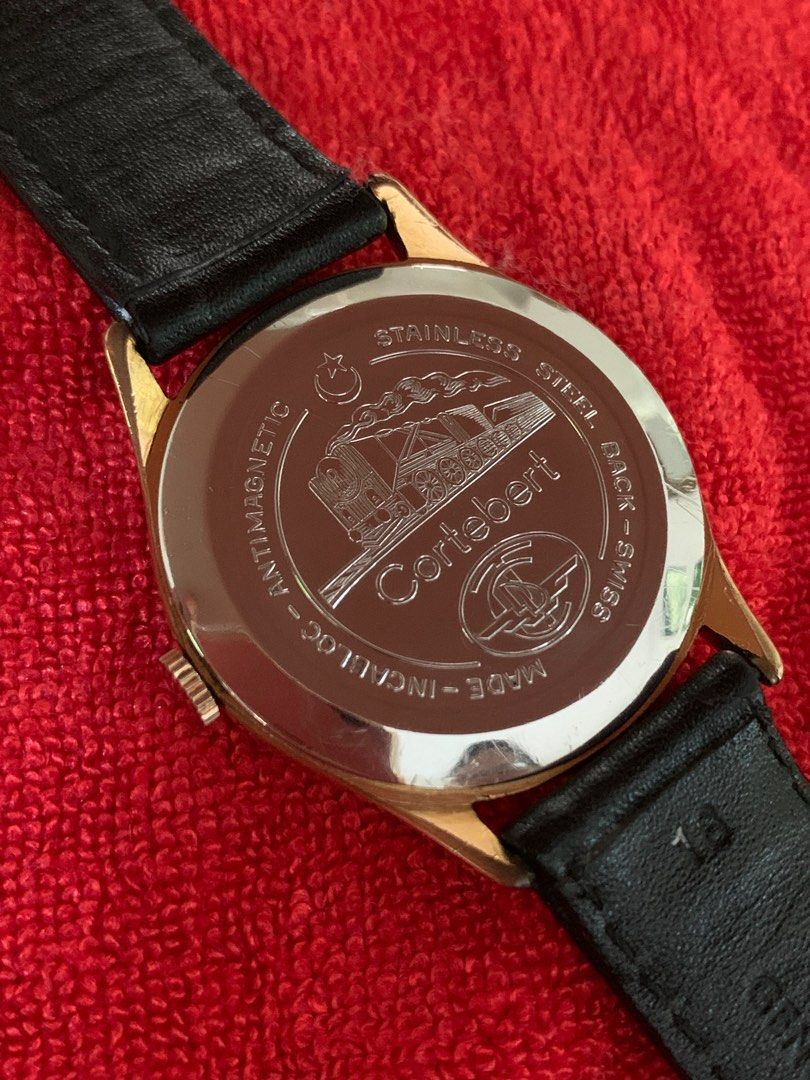 Cortebert turkish railway watch top
