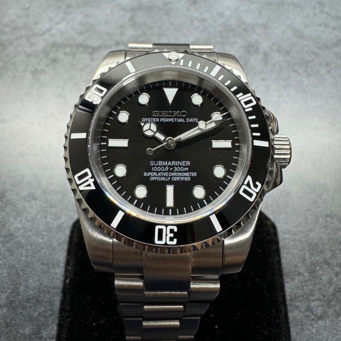 SEIKO SUBMARINER NO DATE 40MM MOD Luxury Watches on Carousell